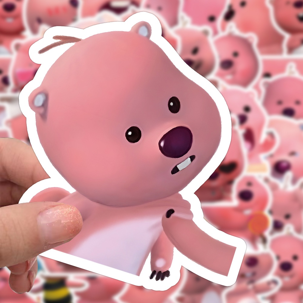 Bộ 60 Miếng Dán Hoạt Hình graffiti Trang Trí Mũ Bảo Hiểm