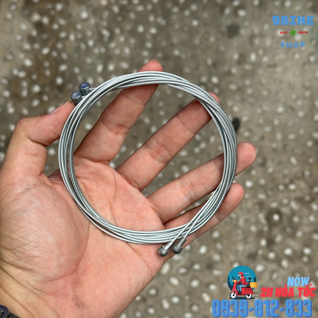 Bộ vỏ ruột dây thắng xe đạp road mtb nhiều màu Risk