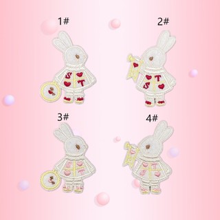 Miếng Dán Ủi Quần Áo, Trang Trí - Thỏ Alice
