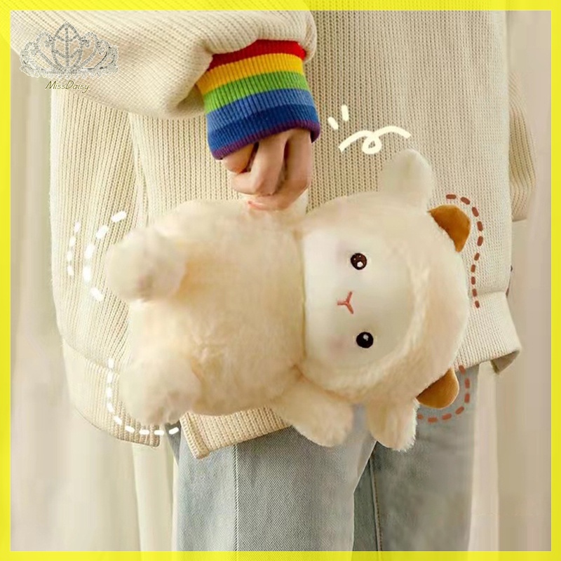 Thú Nhồi Bông Hình Cừu alpaca 25cm Siêu Dễ Thương