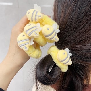 Dây buộc tóc mềm mại / dây buộc tóc đuôi ngựa / dây buộc tóc lông ong ngọt ngào / vòng buộc tóc đuôi ngựa màu vàng tươi mát / dây buộc tóc đuôi ngựa thời trang