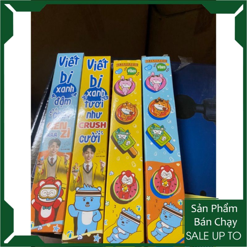 - Bút gel nước màu xanh nhân vật Malto