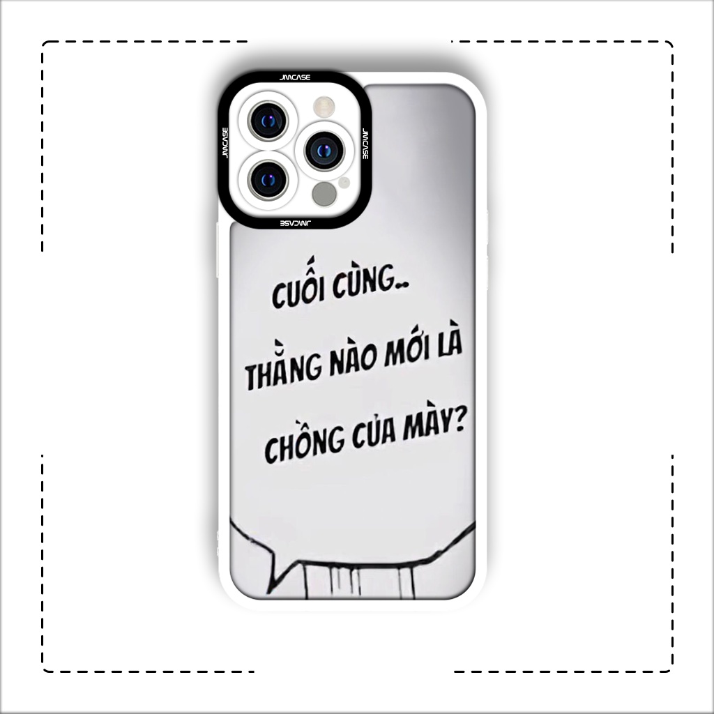 Ốp lưng iphone cạnh vuông JMCase Câu Quotes Anime Manga Hài Cute 7/7plus/8/8plus/x/xs/11/12/pro/max/plus/promax