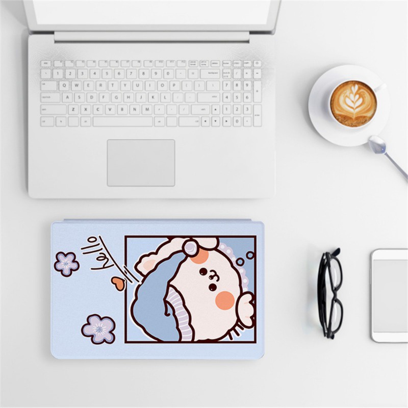 Dành Cho Samsung Galaxy Tab S9 FE 10.9 SM-X510 SM-X516B Họa Tiết Hoạt Hình Bao Da Thông Minh Flip Book Vỏ Dễ Thương