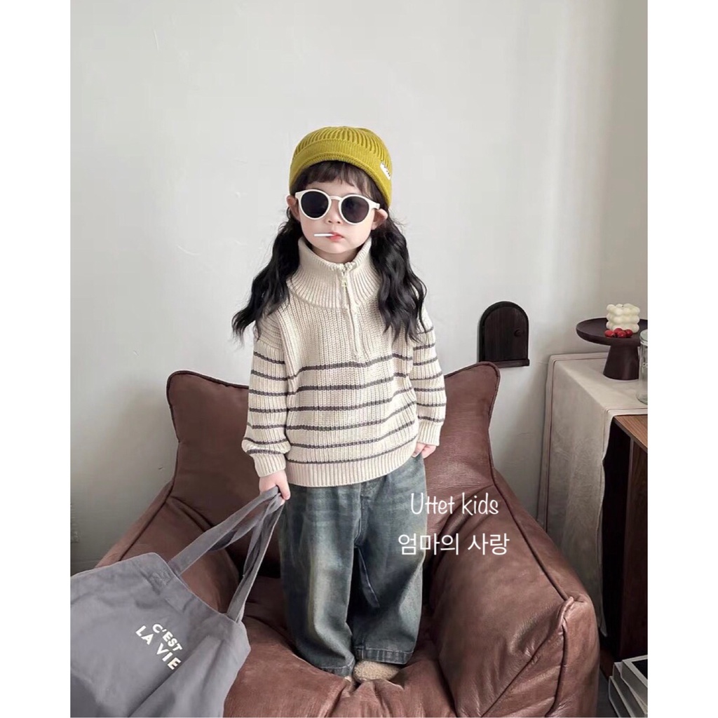 ÁO LEN PHONG CÁCH HÀN QUỐC PHÙ HỢP CHO BÉ GÁI VÀ BÉ TRAI RẤT ĐẸP