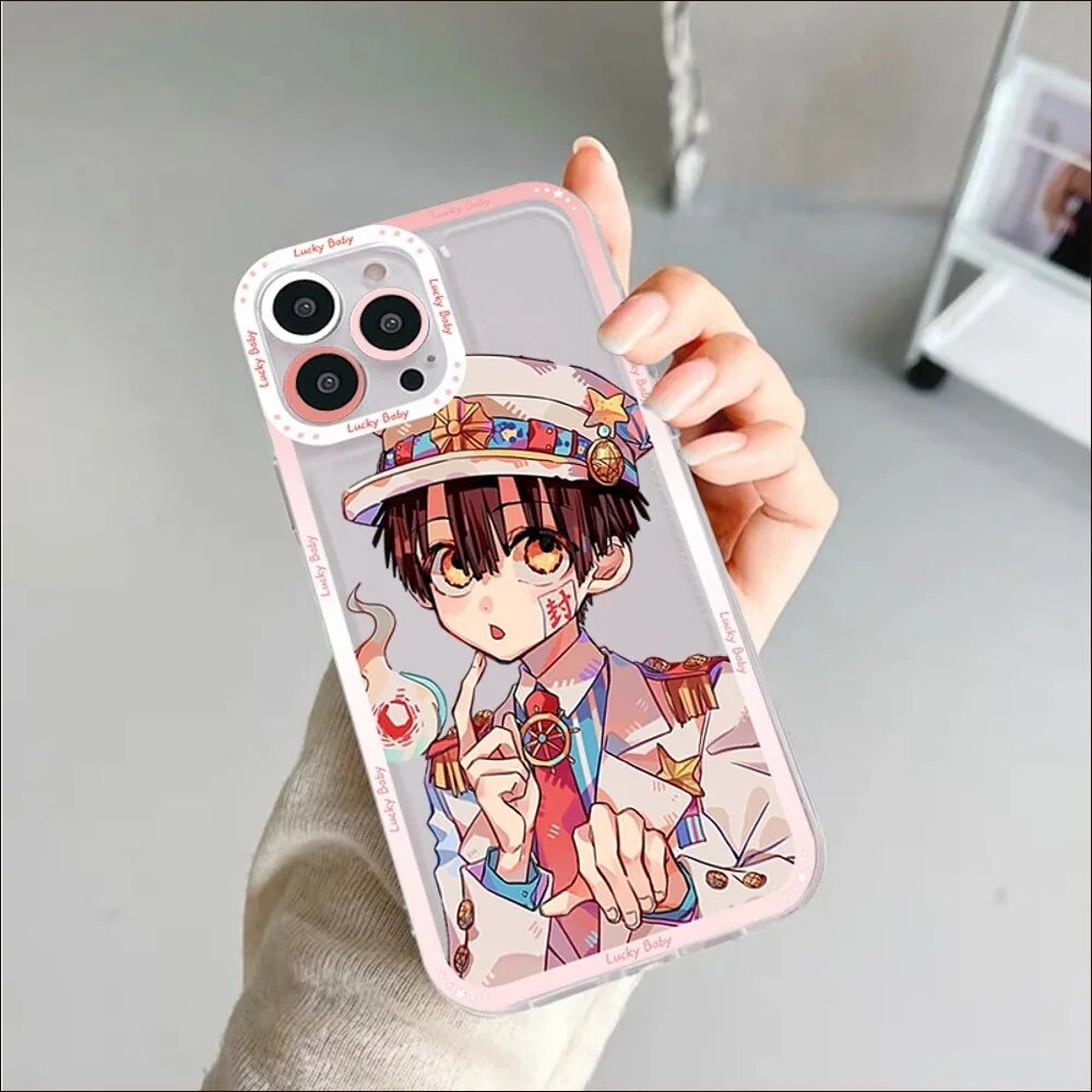 Ốp lưng iphone cạnh vuông Hanako manga anime Hanako Jibaku Shōnen Hanako-kun 8plus/x/xs/11/12/pro/max/plus/promax