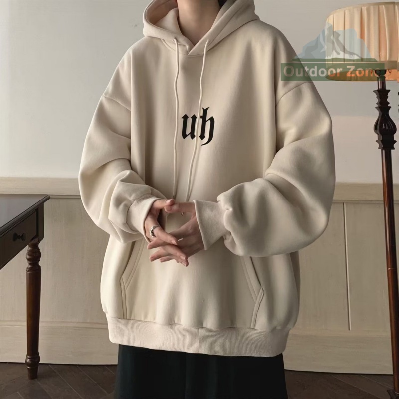 Áo hoodie Dáng Rộng Phong Cách retro Thời Trang Thu Đông Cho Nam