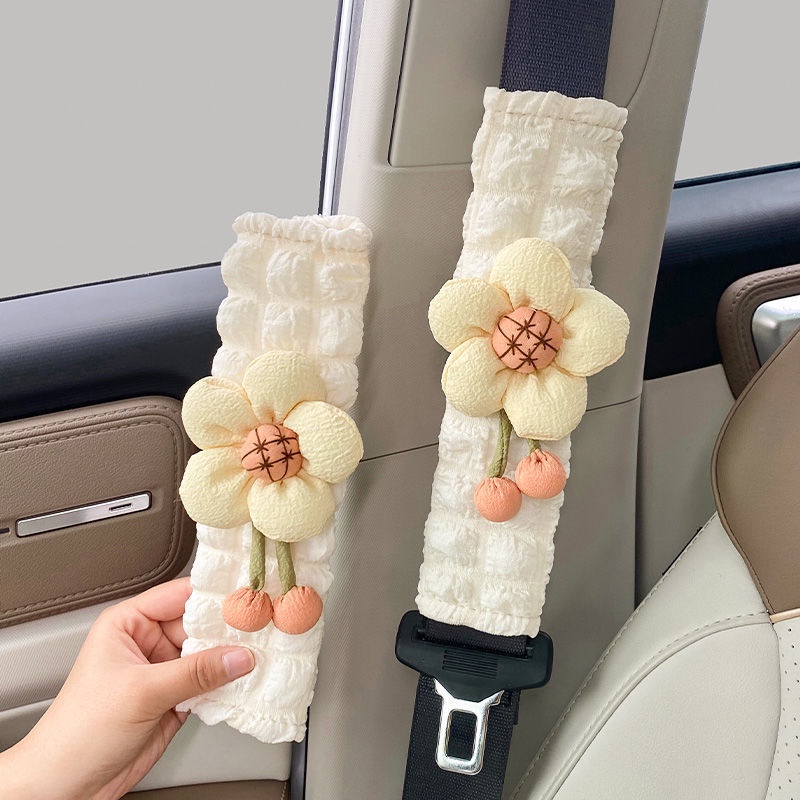 Vỏ Bọc Dây Đai An Toàn Xe Hơi Kiểu Hoạt Hình Dễ Thương Cho Bạn Gái