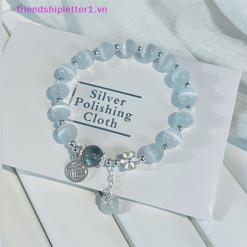 Vòng Đeo Tay Chuỗi Hạt Đá opal Pha Lê Nhẹ Đơn Giản Thời Trang Cho Nữ } Thời Trang} Co Giãn