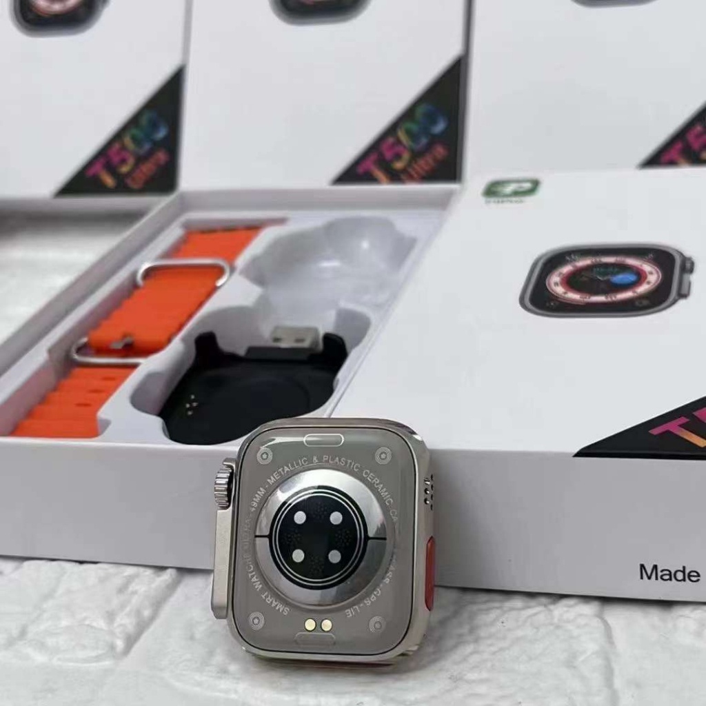 Đồng Hồ Thông Minh t500 ultra bluetooth Không Thấm Nước ip67 kltj Màn Hình Hiển Thị Nhịp Tim Cho Nam Và Nữ