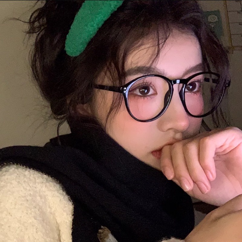 Kính Mát Gọng Tròn Màu Đen Chống Bức Xạ Phong Cách vintage Thời Trang Cho Nam Nữ