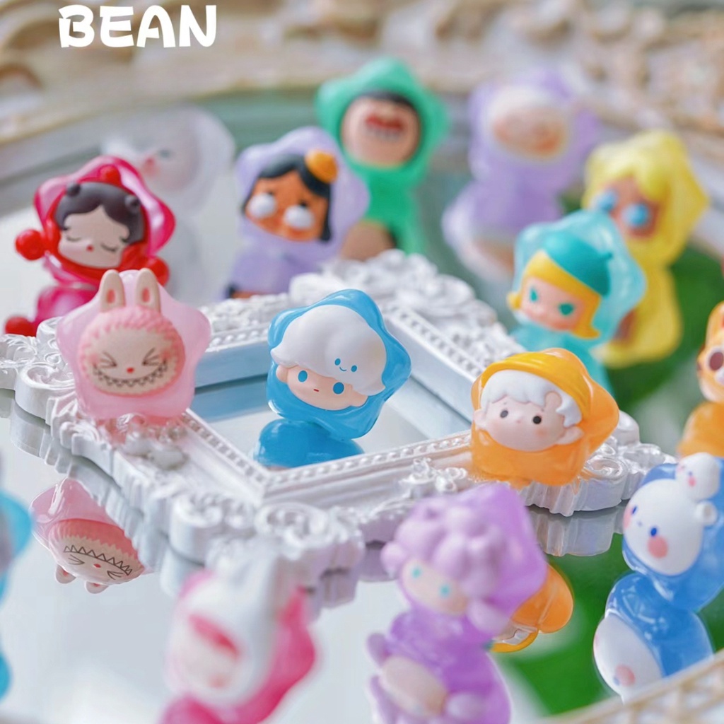 Búp Bê mini Hình Ngôi Sao Nhạc pop mart pop May Mắn crybaby Hiro dimoo Làm Quà Tặng Trang Trí