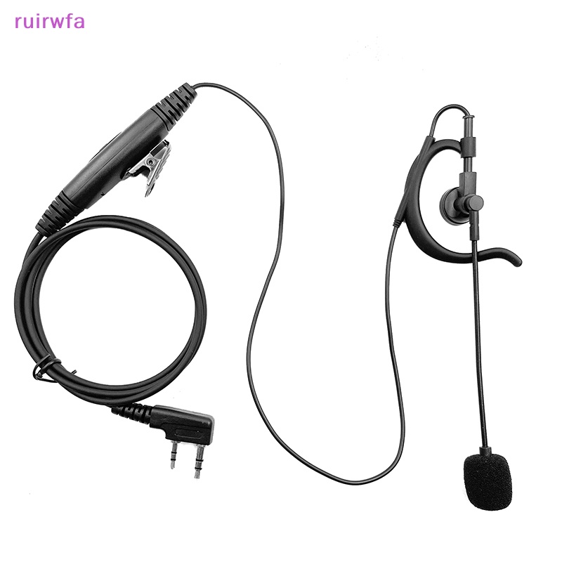 Tai Nghe ruirwfa 2 pin Kèm Micro Hai Chiều Cho Bộ Đàm baofeng 888s walkie Mới