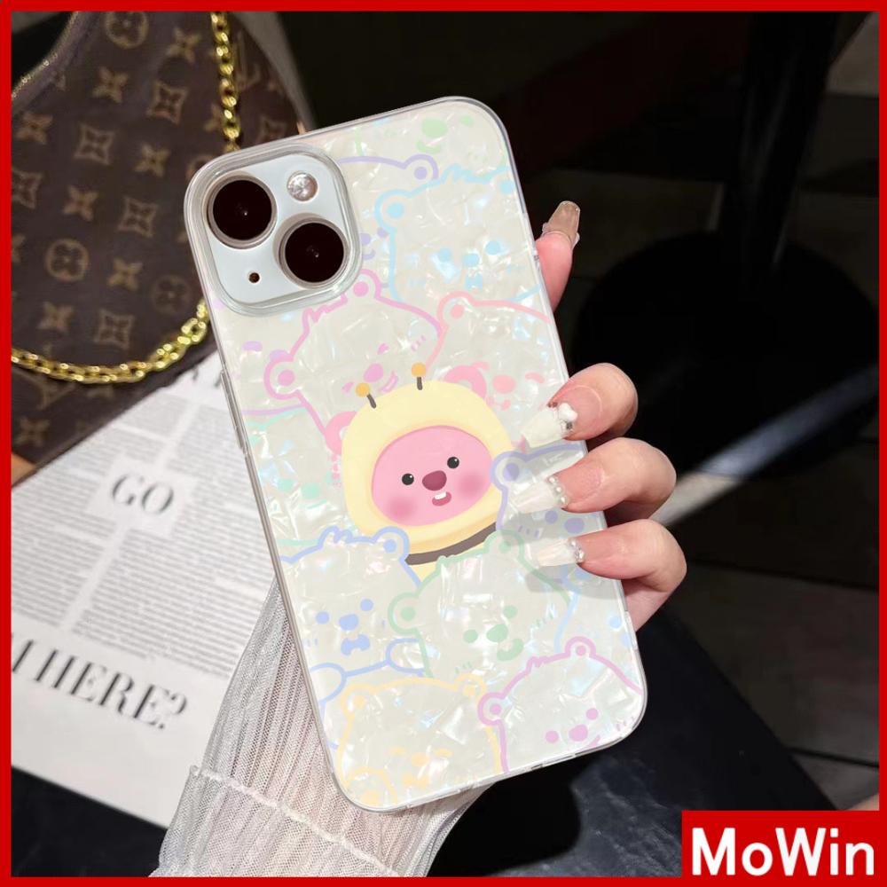Ốp lưng iPhone 15 Pro Max Ốp Lưng Trong Suốt Họa Tiết Vỏ Bìa Cứng TPU Chống Sốc Vỏ Mềm Hình Mật Ong Hoạt Hình Dễ Thương Heaver Tương Thích Với iPhone 14 Pro Max 13 Pro Max 12 11 XR XS 7 8Plus