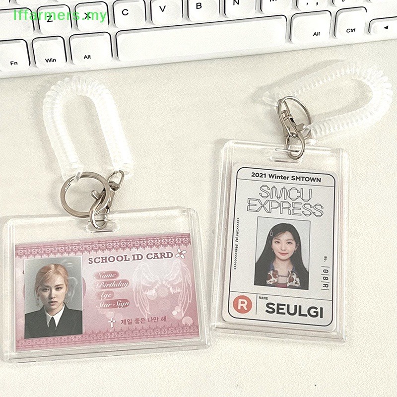 Ví Đựng Thẻ id / Thẻ Ngân Hàng Bằng acrylic Hình Gấu / Bướm Pha Lê Dễ Thương