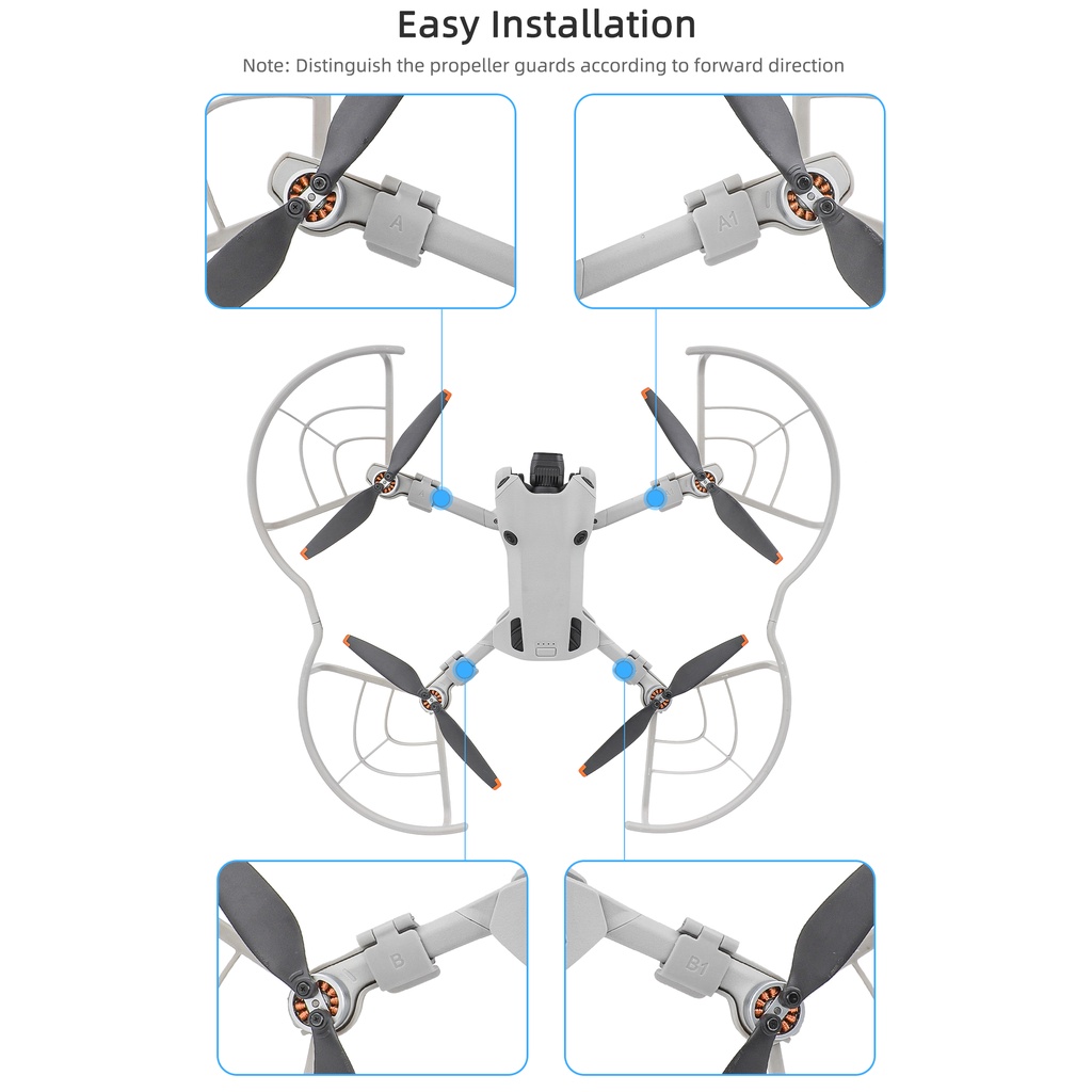 Vòng Bảo Vệ Cánh Quạt Chống Va Đập Tháo Gỡ Nhanh Cho dji mini 4 pro