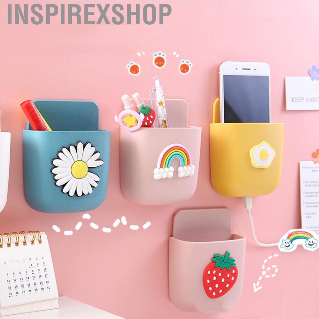 Inspirexshop Cartoon Storage Box Wall Mounted Container Cute Phone for Home Decoration