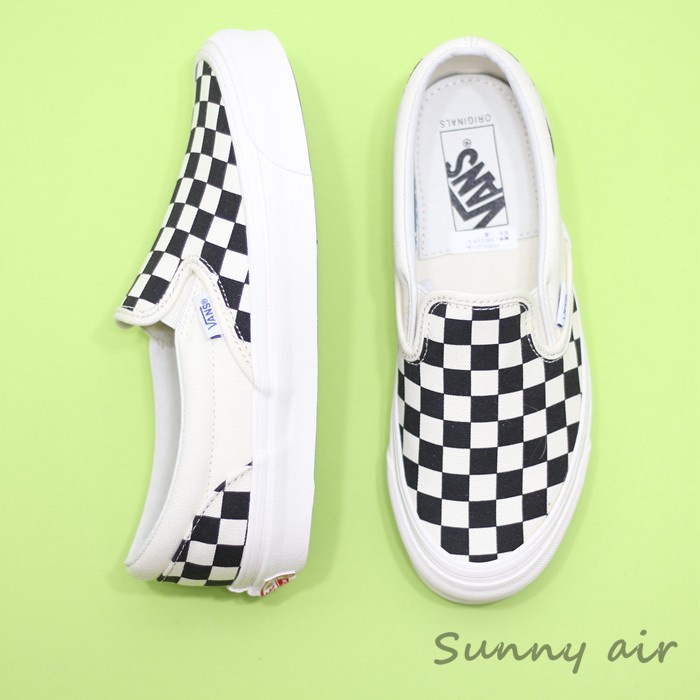 Giày vans Vải canvas Phối 2 Màu Cá Tính zv3z