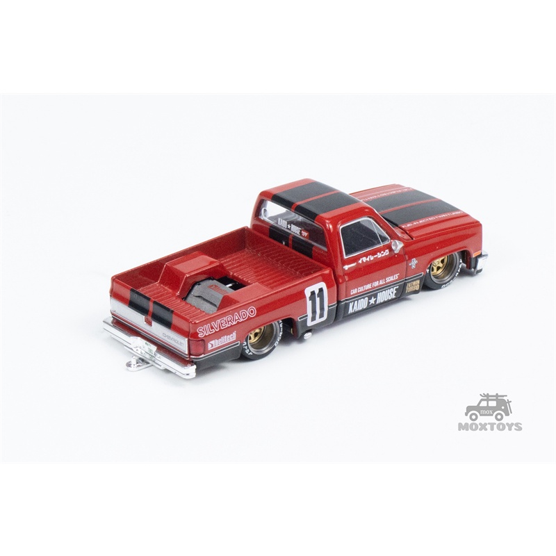 Kaido Mô Hình Xe Tải mini gt 1: 64 silverado pickup truck kaido v1 Màu Đỏ #11 Mô Hình Xe Hơi Trang Trí Độc Đáo