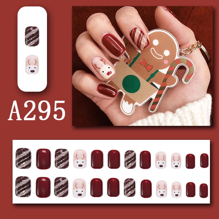 Yyds Móng Tay Giả Có Thể Tháo Rời Hình Ông Già Noel Giáng Sinh