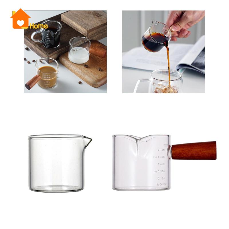 Ly Thủy Tinh mini Đong Cà Phê espresso