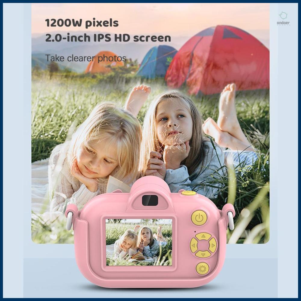 Máy Ảnh Kỹ Thuật Số 1080p hd 12mp Màn Hình 2.0-inch ips Quà Tặng Sinh Nhật Cho Bé Trai Và Bé Gái 3-12 Tuổi