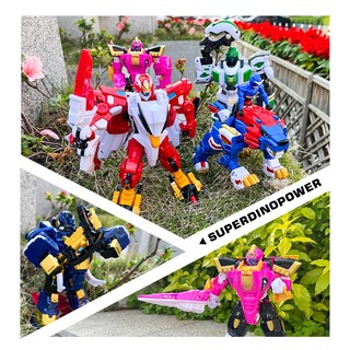 Đồ chơi mô hình Biệt đội Siêu nhân nhí Miniforce 4 Animaltron/Lực lượng nhí, Robot chiến binh thú biến hìnhTặng ô tô