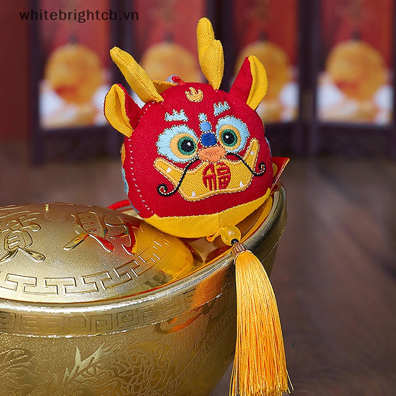 Thú Nhồi Bông Hình Khủng Long Hoàng Đạo Trung Quốc 2024 Trang Trí Ba Lô / Móc Khóa