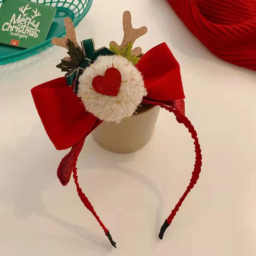 Băng Đô Giáng Sinh 2023 Đính Nơ Dễ Thương