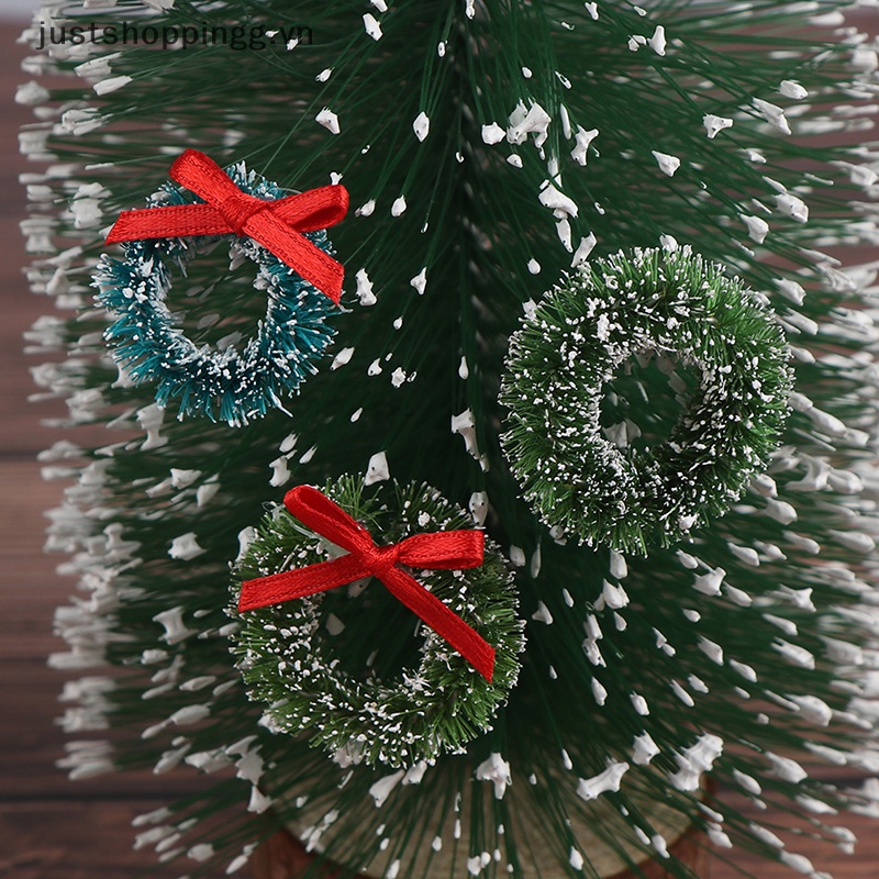 Set 10 Mô Hình Cây Thông Noel mini Trang Trí Nhà Búp Bê