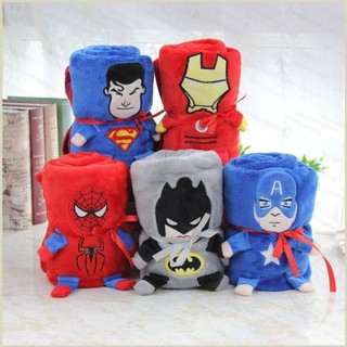 Hq6 Chăn Cuộn In Hình Siêu Anh Hùng the avengers iron man batman superman captain america qh6