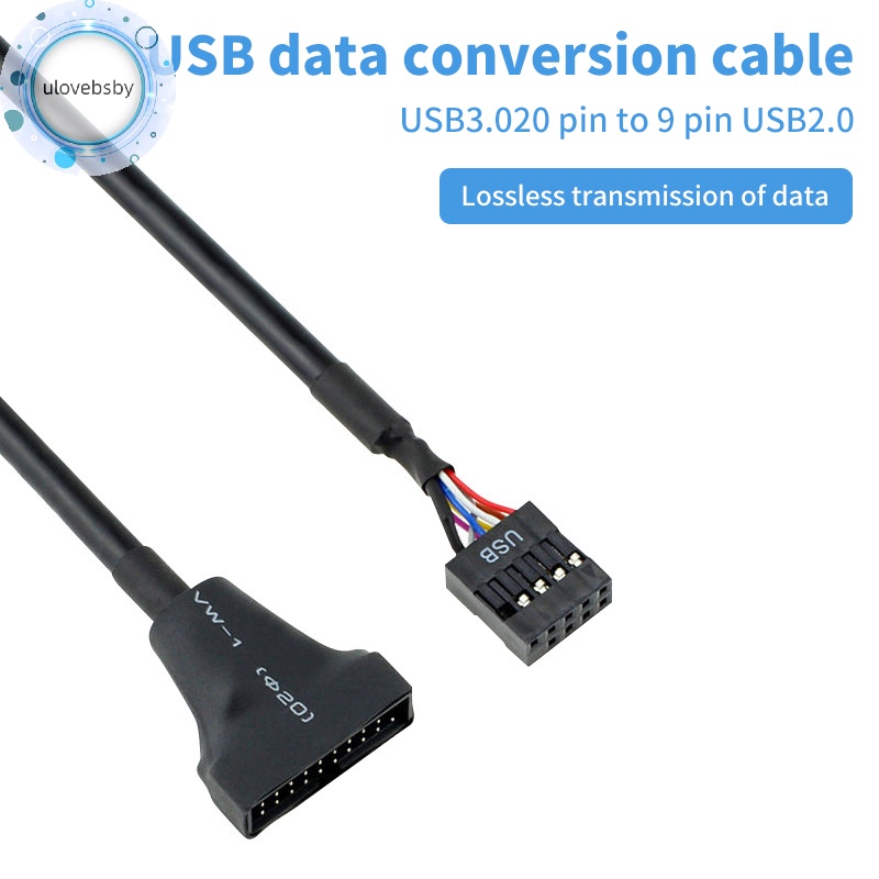 Ulovebsby Dây Cáp Chuyển Đổi 19 / 20 pin usb 3.0 female Sang 9Pin usb 2.0 male Chất Lượng Cao vn