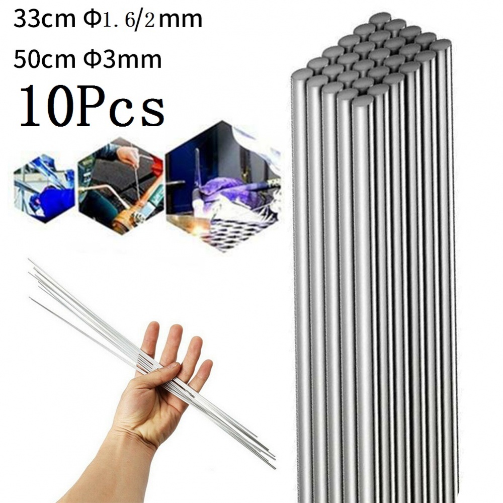 Bộ 10 Que Hàn Nhiệt Độ Thấp 500mm / 330mm Bằng Nhôm Chịu Nhiệt Độ Thấp Chống Rỉ Sét