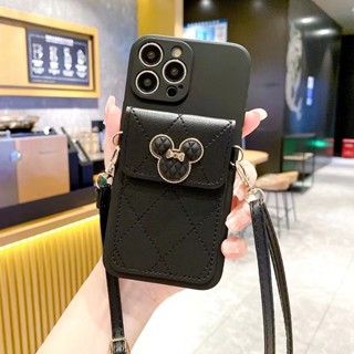 Điện Thoại Ốp Lưng Ví Hình Chuột mickey Cho oppor iphone 15promax i14 13 15 pro max 12 12pro 11 xs max 7 8plus