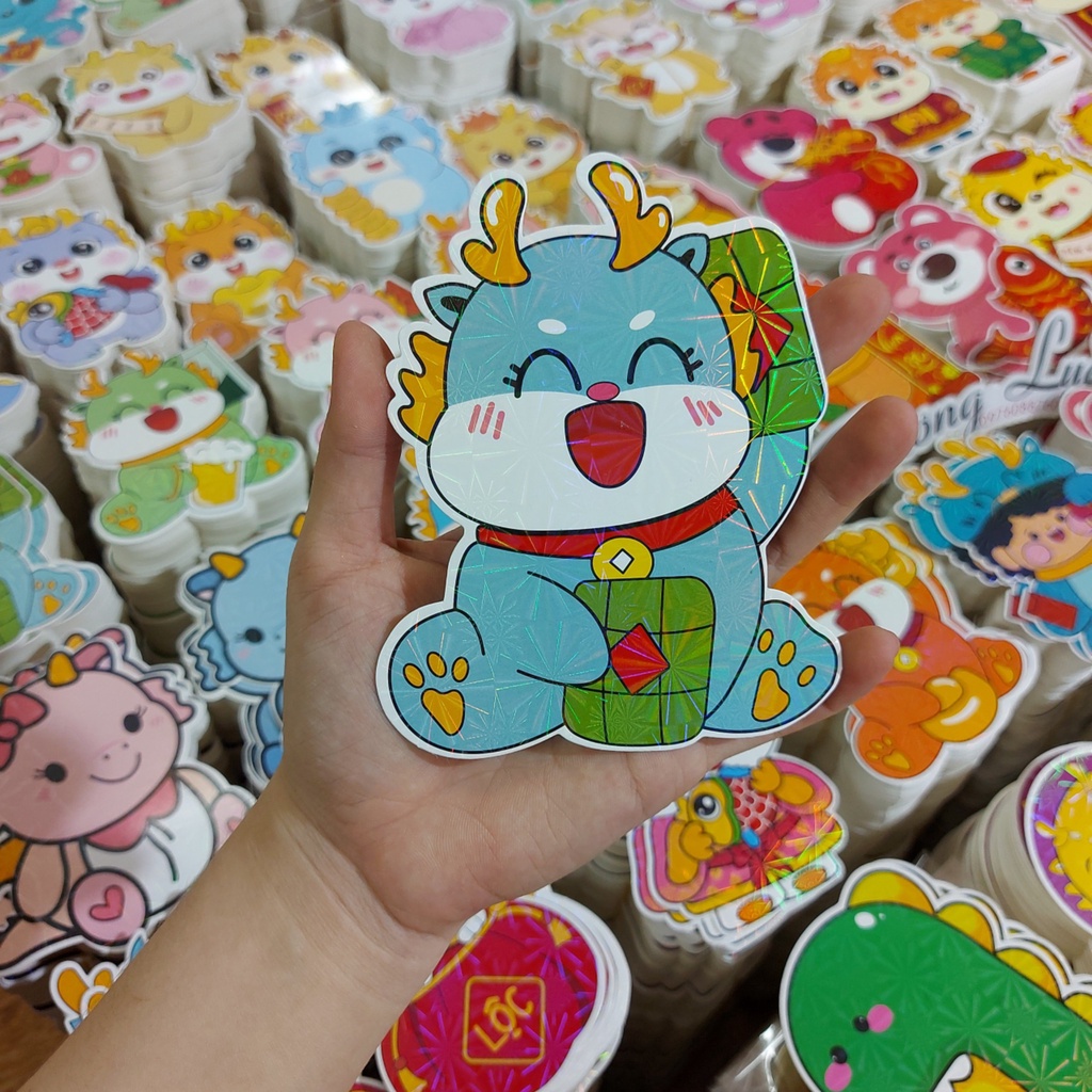 BAO LÌ XÌ CHIBI MẪU RỒNG 2024 NGHỘ NGHĨNH, THẢ GA LÌ XÌ CHO BÉ