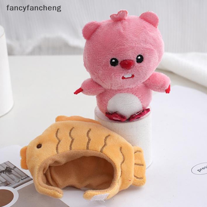Búp Bê Hoạt Hình Đội Nón Nhồi Bông Nhỏ Dễ Thương Có Thể Tháo Rời Trang Trí Túi Xách Quà Tặng