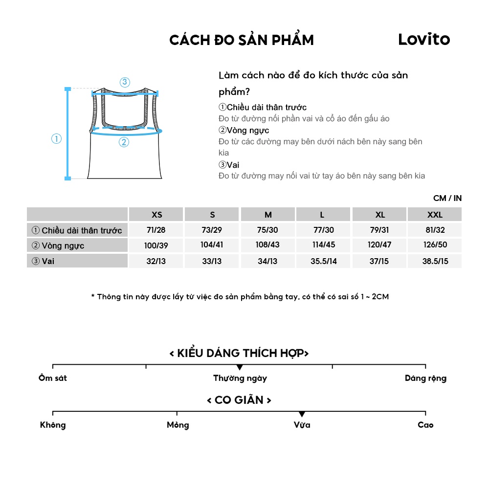 Áo ba lỗ Lovito không tay in chữ cái đơn giản thường ngày cho nữ LNA21047 (màu trắng) | BigBuy360 - bigbuy360.vn