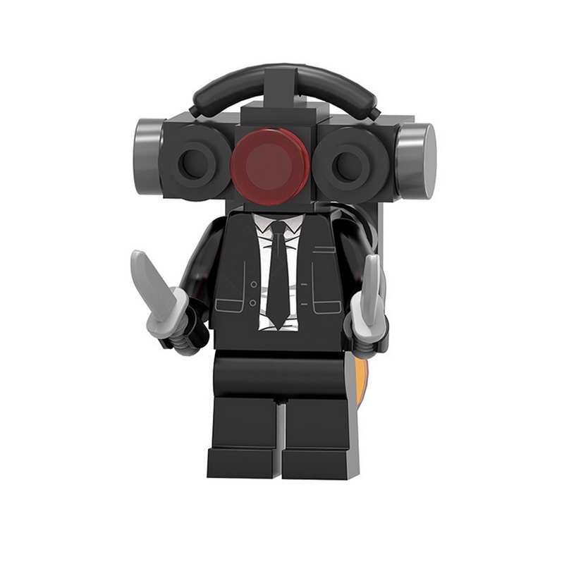 Skibidi Bộ Đồ Chơi Xếp Hình toilet man surveillance man series Có Đèn Tín Hiệu