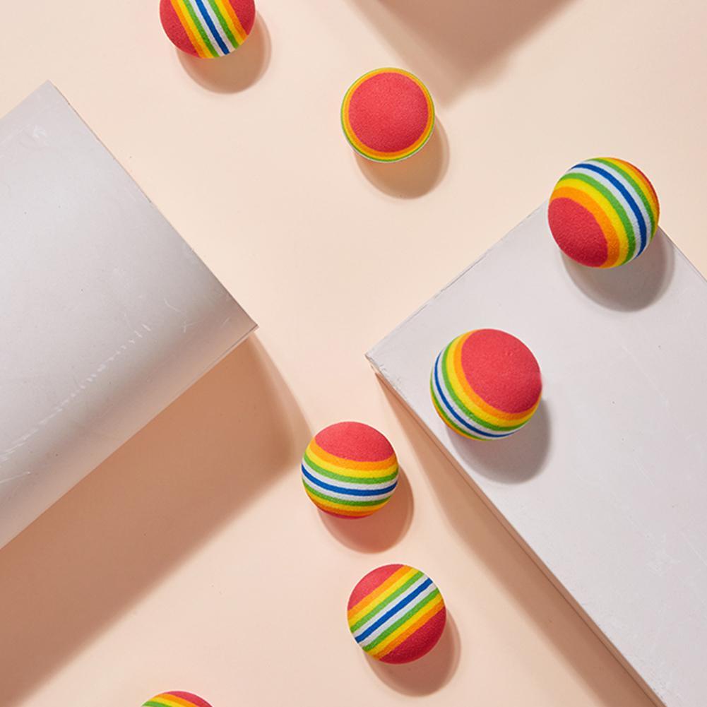 Banh Đồ Chơi Chất Liệu eva Màu Cầu Vồng Cho Thú Cưng # e1i6