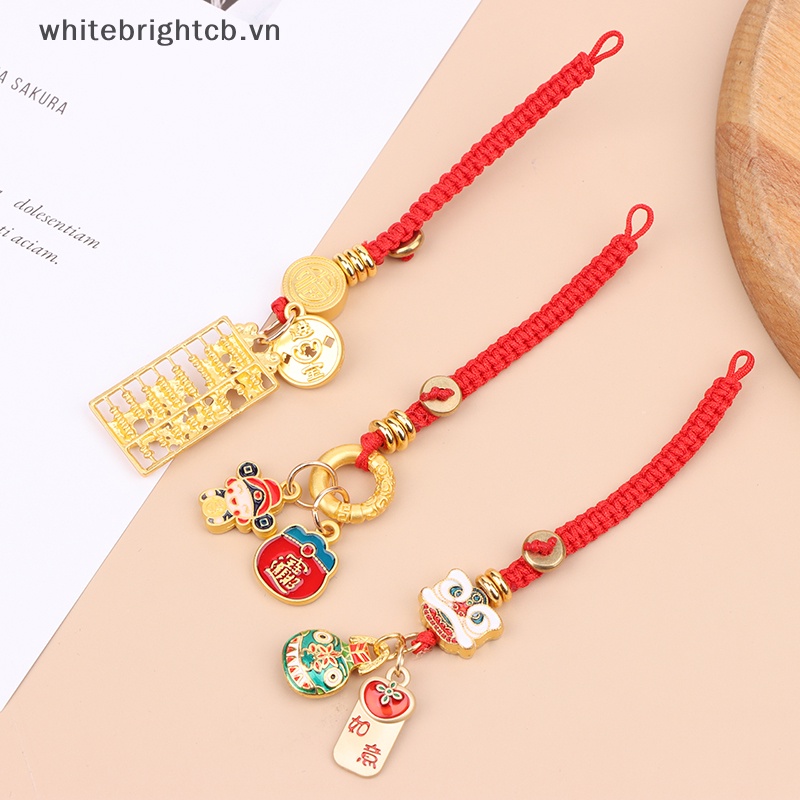 / / Cny Trang Trí / / 2024 Móc Chìa Khóa Xe Hơi Năm Mới Hình Thần Tài Lộc Vàng