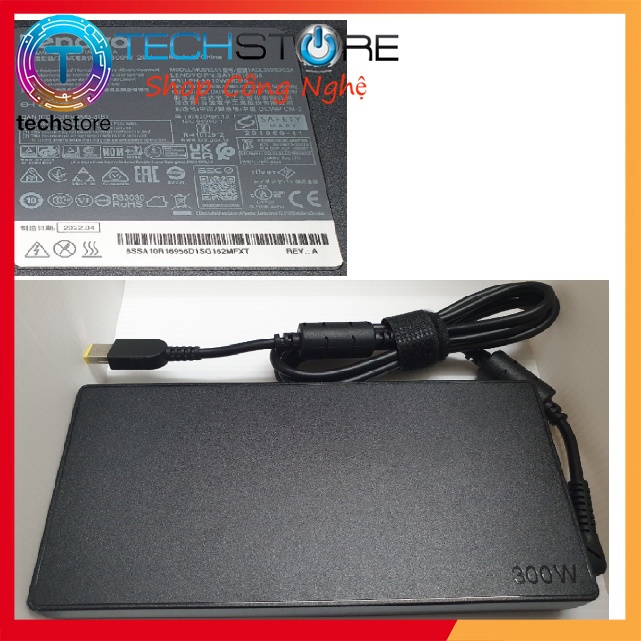 Sạc Laptop Lenovo 20V-15A 300W dùng cho Legion 5 Pro, 7 Pro, Y9000K Y9000X R9000P R9000K