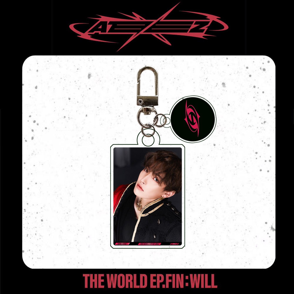 Móc Khóa acrylic Hình Nhóm Nhạc ateez