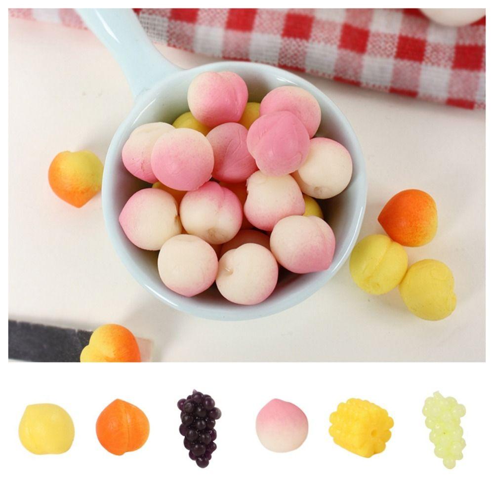 Daron1 Đồ Chơi Mô Hình Trái Đào Giả mini Dùng Làm Đạo Cụ Chụp Ảnh