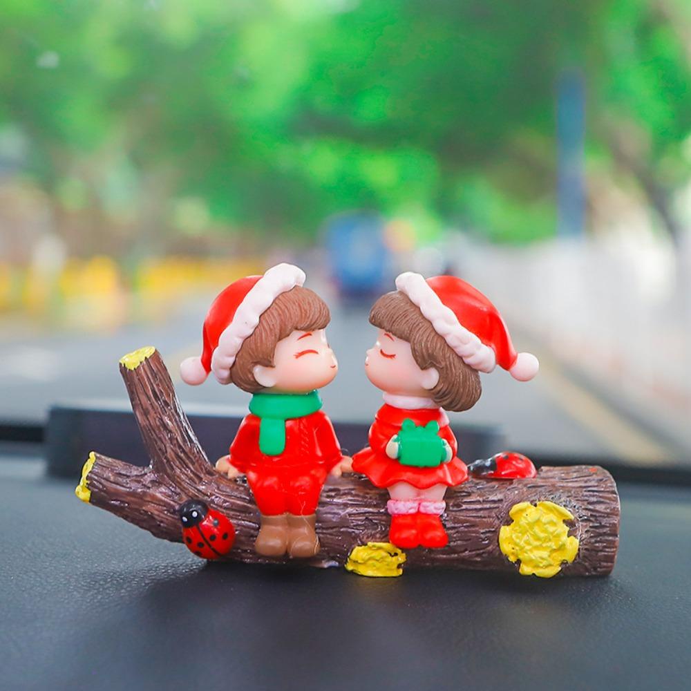 Yveta Kẹp Khuếch Tán Nước Hoa Để Bàn Trang Trí Nội Thất Xe Hơi Hình Cây Thông Noel Dễ Thương