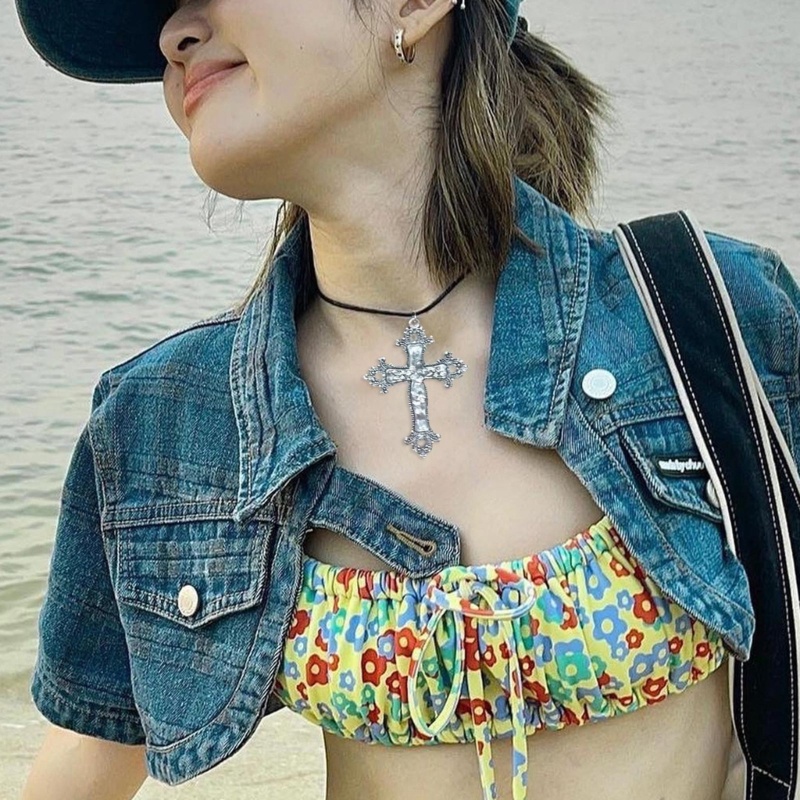 Vòng cổ Mặt Thánh Giá Phong Cách gothic Thời Trang Cho Nam Và Nữ