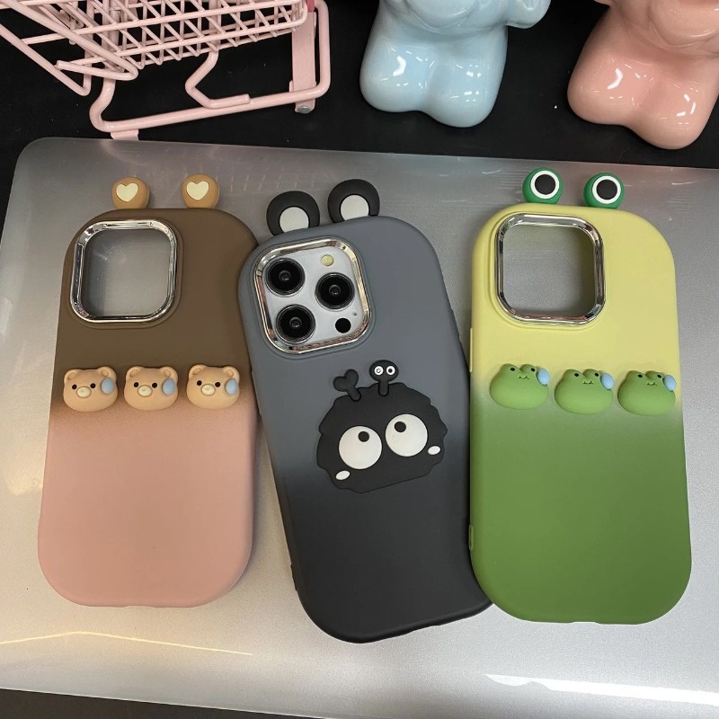 Ốp Điện Thoại Hình Búp Bê 3d Cho iphone7 7plus 8 8plus xs xr 11 12 13 14 15 pro plus promax