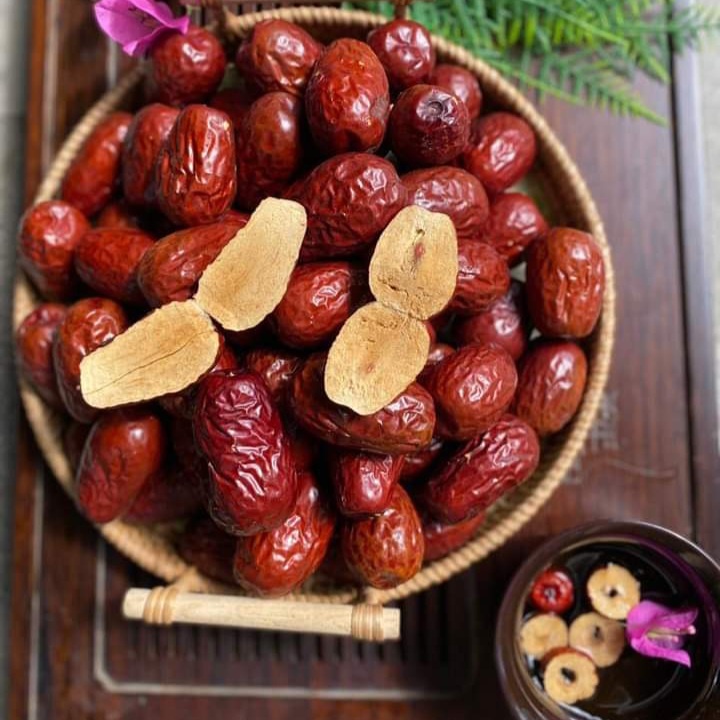 Shop táo đỏ hữu cơ tân cương sấy khô dẻo bổ khí huyết đẹp da size đại đóng túi zip 500g