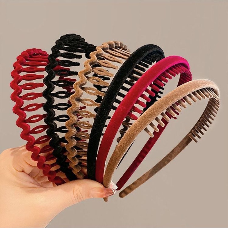 Set 3 Băng Đô Cài Tóc Co Giãn Đơn Giản Thời Trang Hàn Quốc Cho Nữ