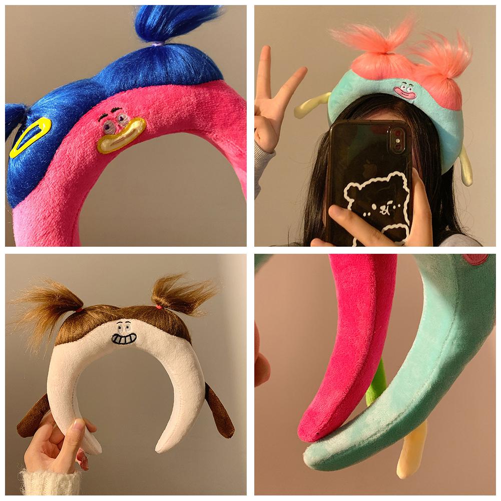 Băng Đô Trang Điểm / Rửa Mặt Bằng Vải Lông Nhung Dễ Thương Xinh Xắn p9s1