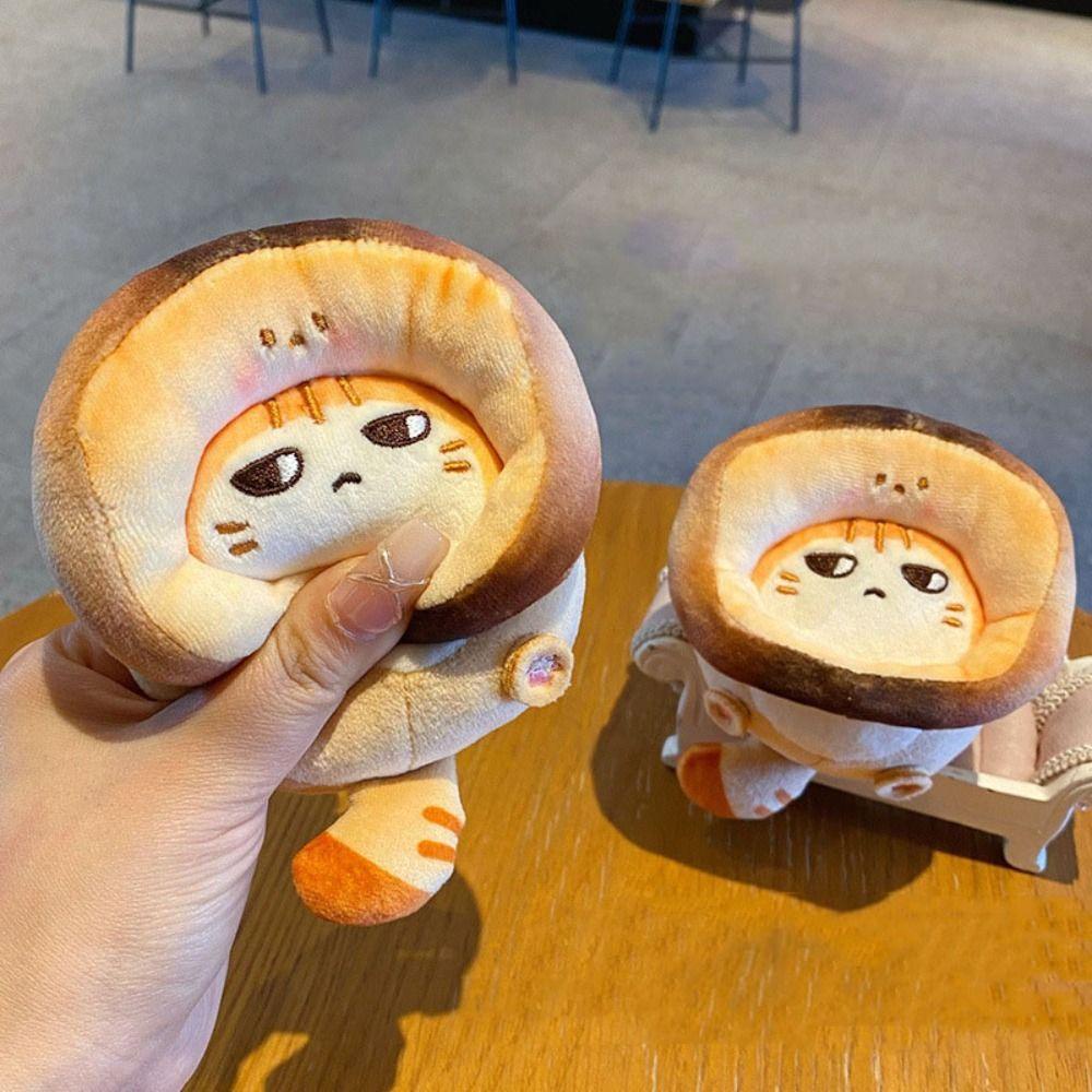 Mmluck Móc Khóa Hình Mèo Nhồi Bông taiyaki caramel Khoai Tây Chiên Nhỏ Nhắn